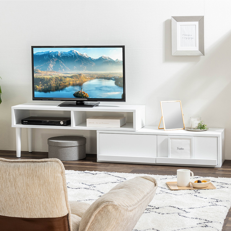 MINT テレビ台 テレビボード コーナー ローボード 伸縮 幅96 幅183