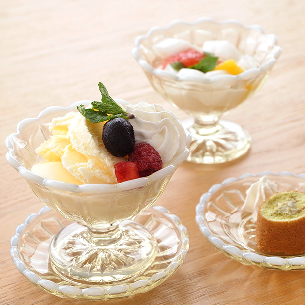 廣田硝子 ＼2/11はポイント10倍／ 廣田硝子 雪の花 アイス&トレー揃い