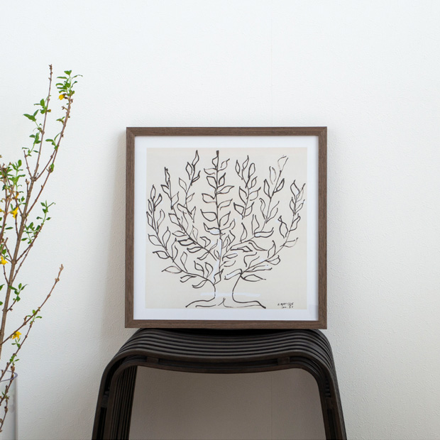 2/11はポイント10倍／ ポスター フレーム付き Le platane S 37.5×37.5