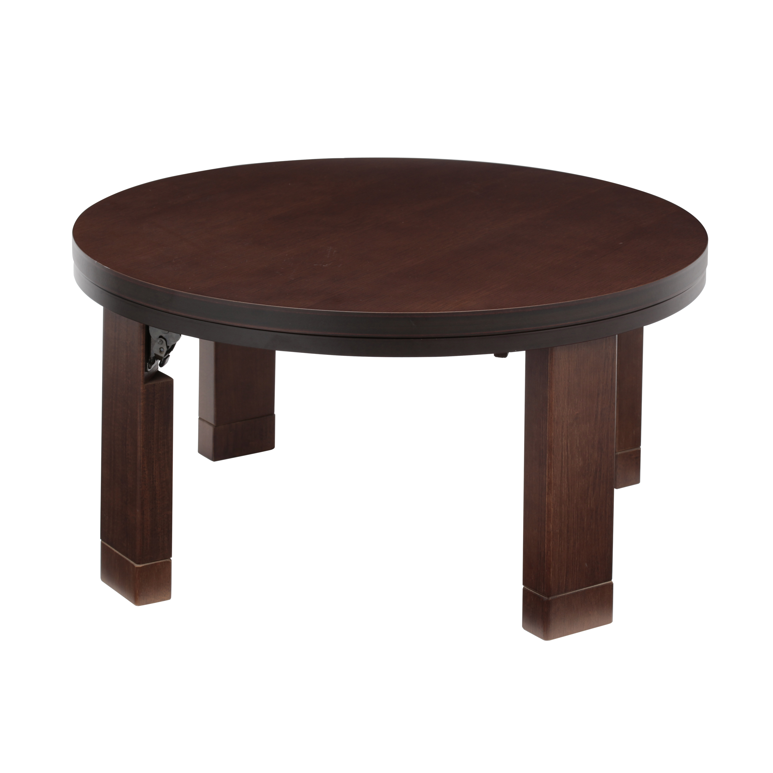 こたつ テーブル 円形 日本製 天然木丸型折れ脚こたつ ロンド 75cm