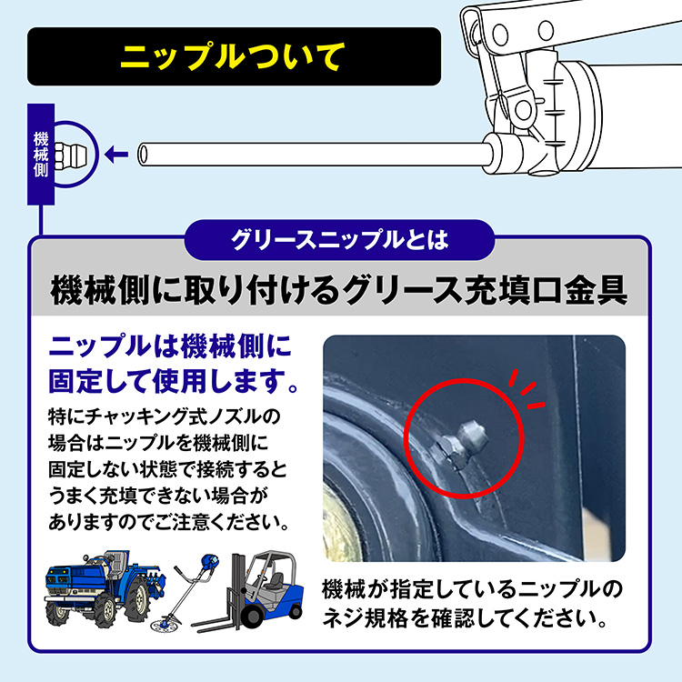 エーゼット AZ 1ウェイ 400g グリースガン ノーチェーンタイプ