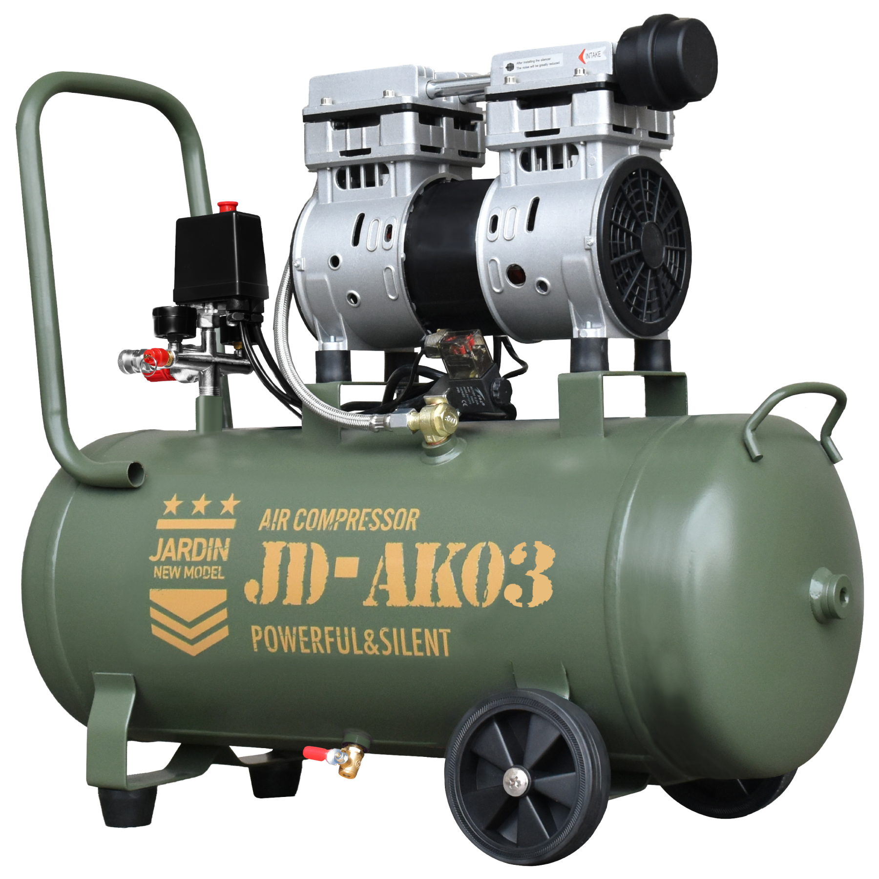 ☆期間限定価格 2/12まで☆ エアーコンプレッサー 吐出口2個 40L 車