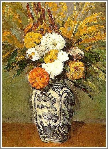 送料無料】絵画：ポール・セザンヌ「デルフトの花瓶に活けられたダリア