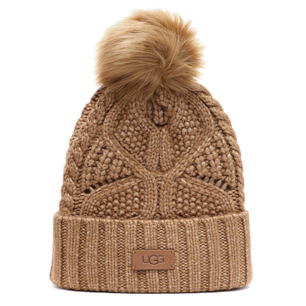 UGG（アグ） 【UGG/アグ】100819 Cable Beanie With Pom ケーブル