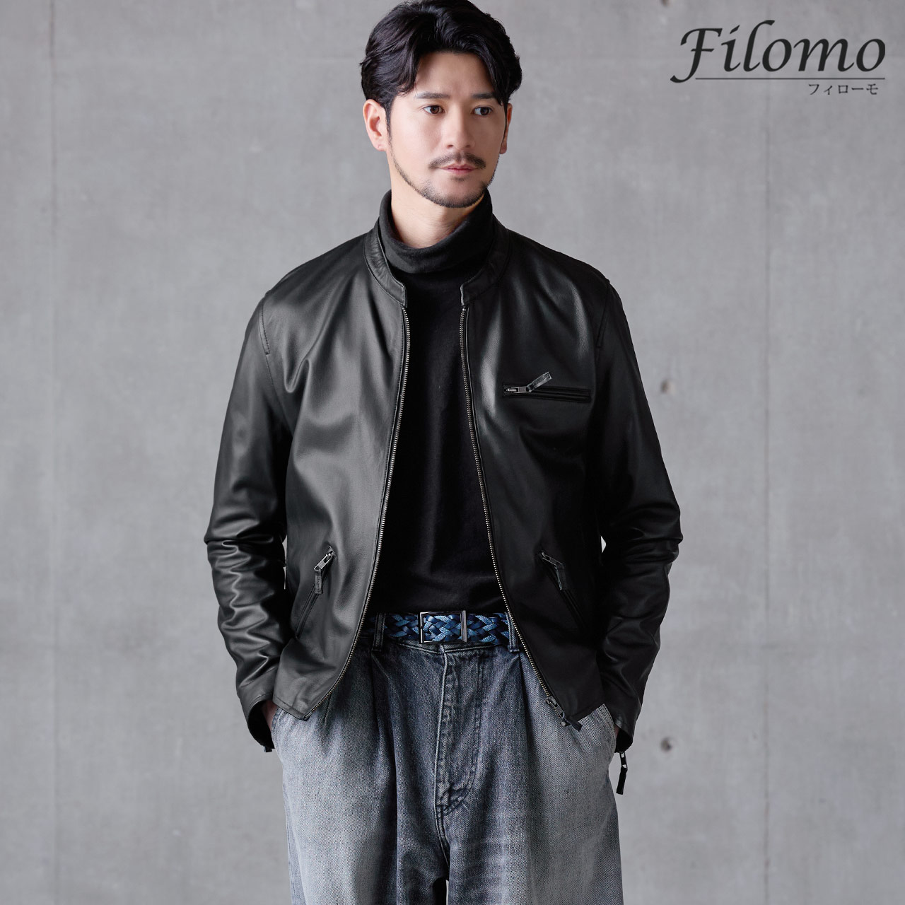 sankyo shokai（三京商会） レザージャケット メンズ 本革 ラムレザー