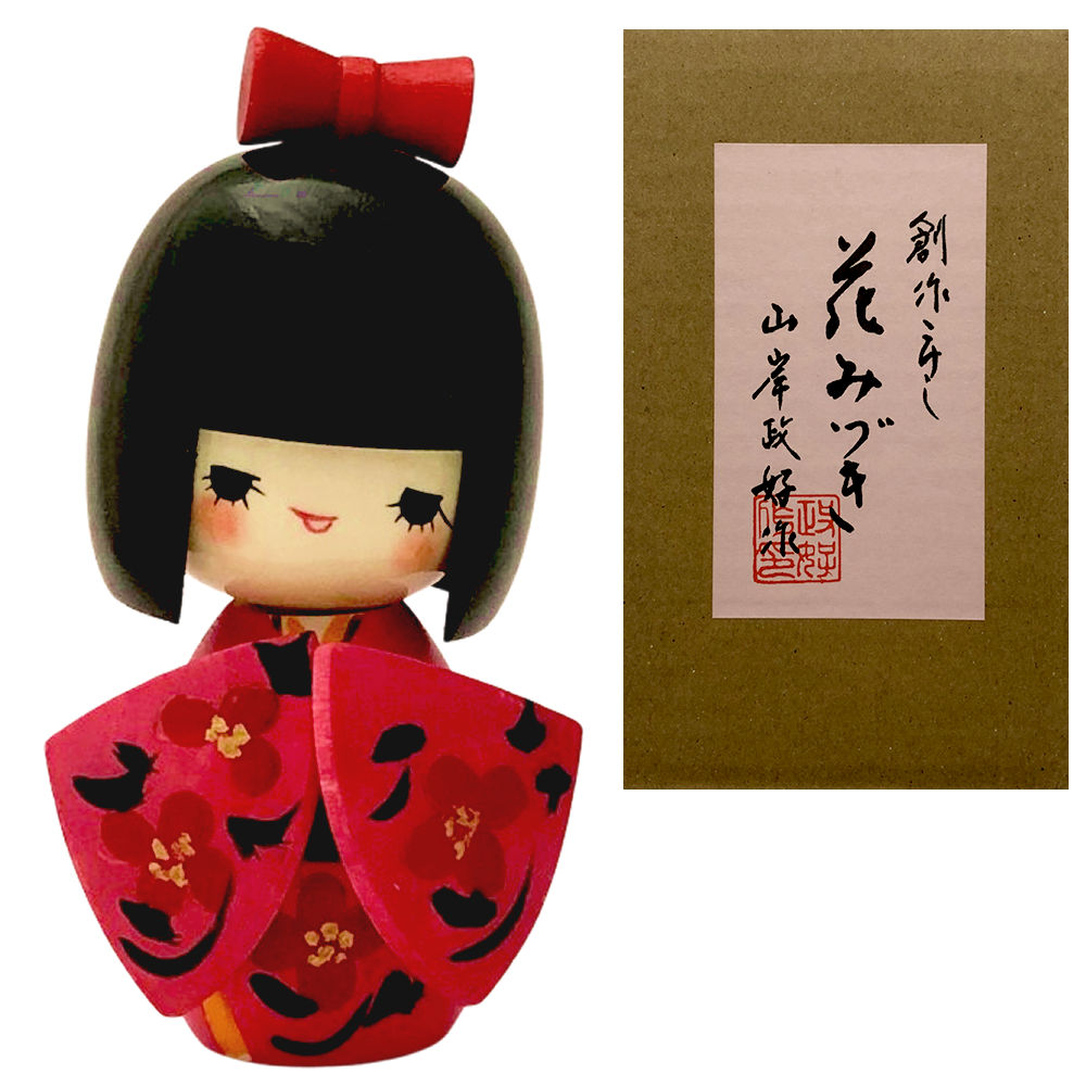 こけし 花みずき コケシ 人形 創作こけし 花水木 木製 日本製 日本のお