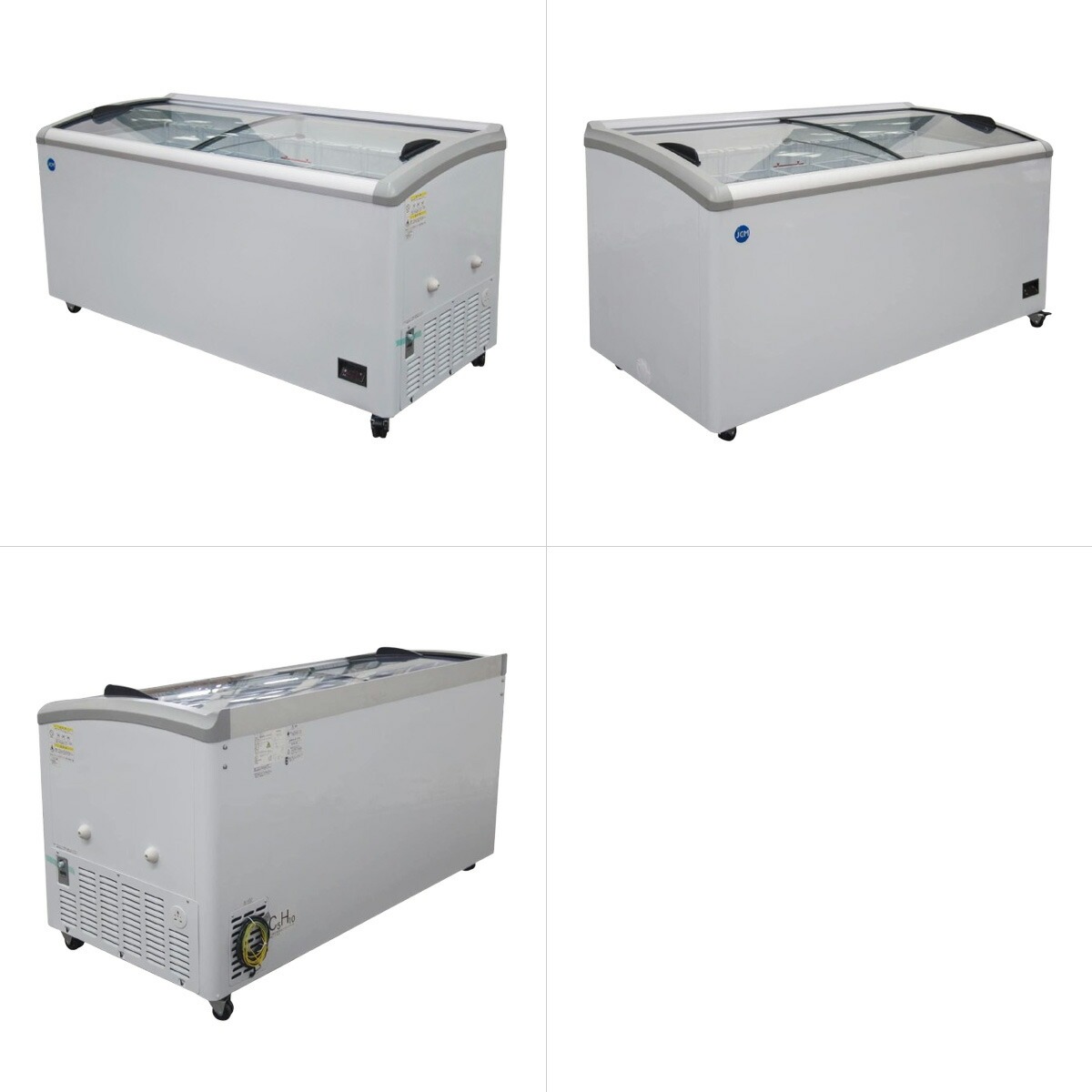 JCM レビュー特典 冷凍 ショーケース JCMCS-350L ラウンド扉 LED照明
