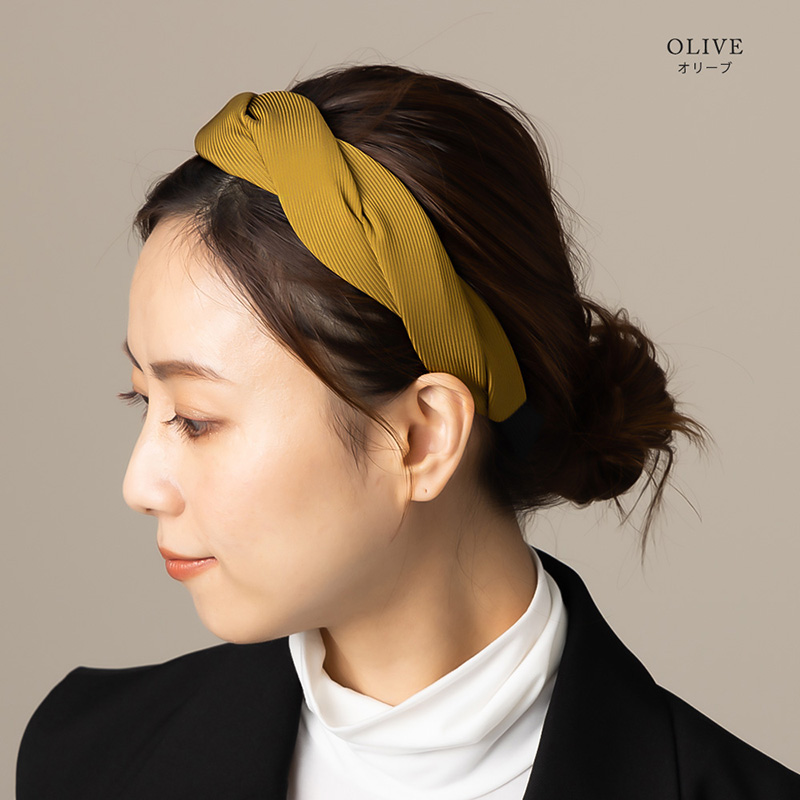 Jewel VOX カチューシャ ヘアバンド 幅広 リボン ツイスト ヘアアクセ