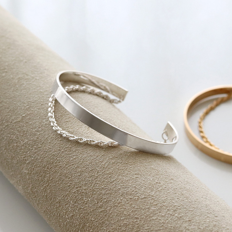 Jewel VOX ブレスレット バングル レディース ニッケルフリー 二連