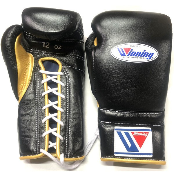 Winning ボクシンググローブ 14 oz ブラック ヘッドギアMサイズ 【公式