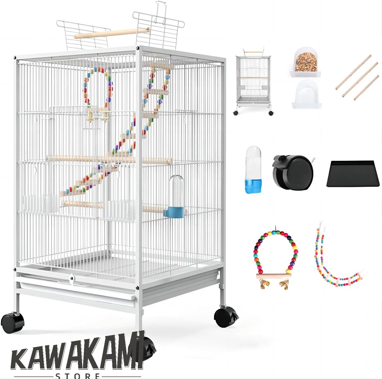 鳥 ケージ 大型 鳥籠 鳥かごカバー付き大き高強度 いインコ 豪華文鳥