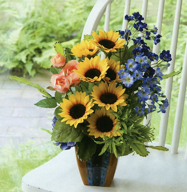 ひまわり 造花 ヒマワリ 向日葵 おしゃれ 人気 リアル アーティ