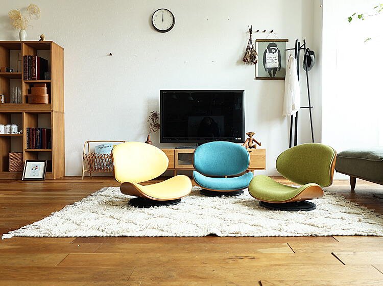 360度回転式ローラウンドチェアー KNOX（ノックス）ファブリックタイプ