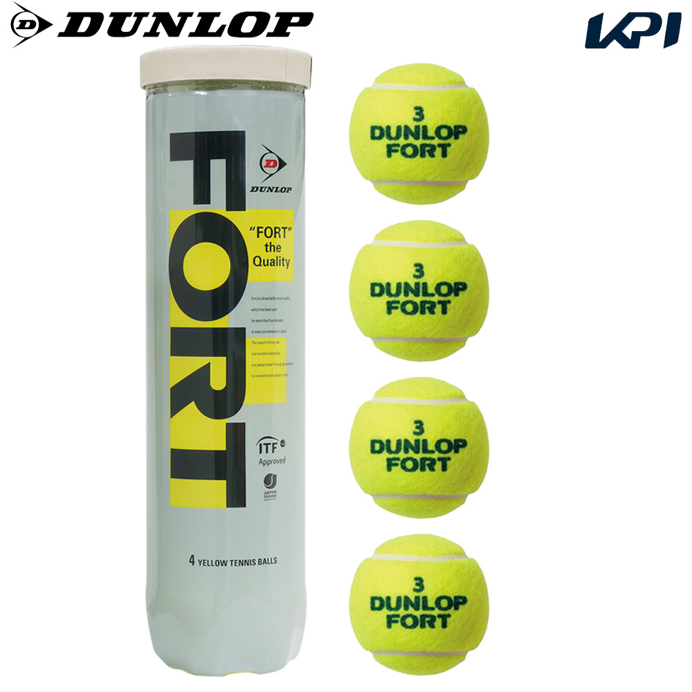 未使用 DUNLOP FORT テニスボール イエロー 18缶 36個入り DUNLOP FORT