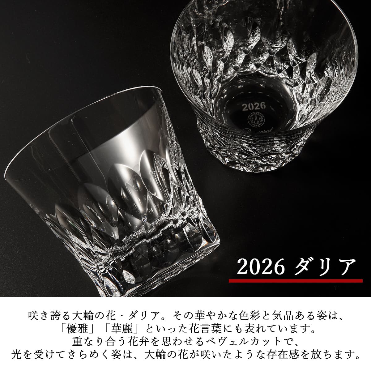 バカラ（Baccarat） グラス アリア ルテシア ダリア タンブラー 2025