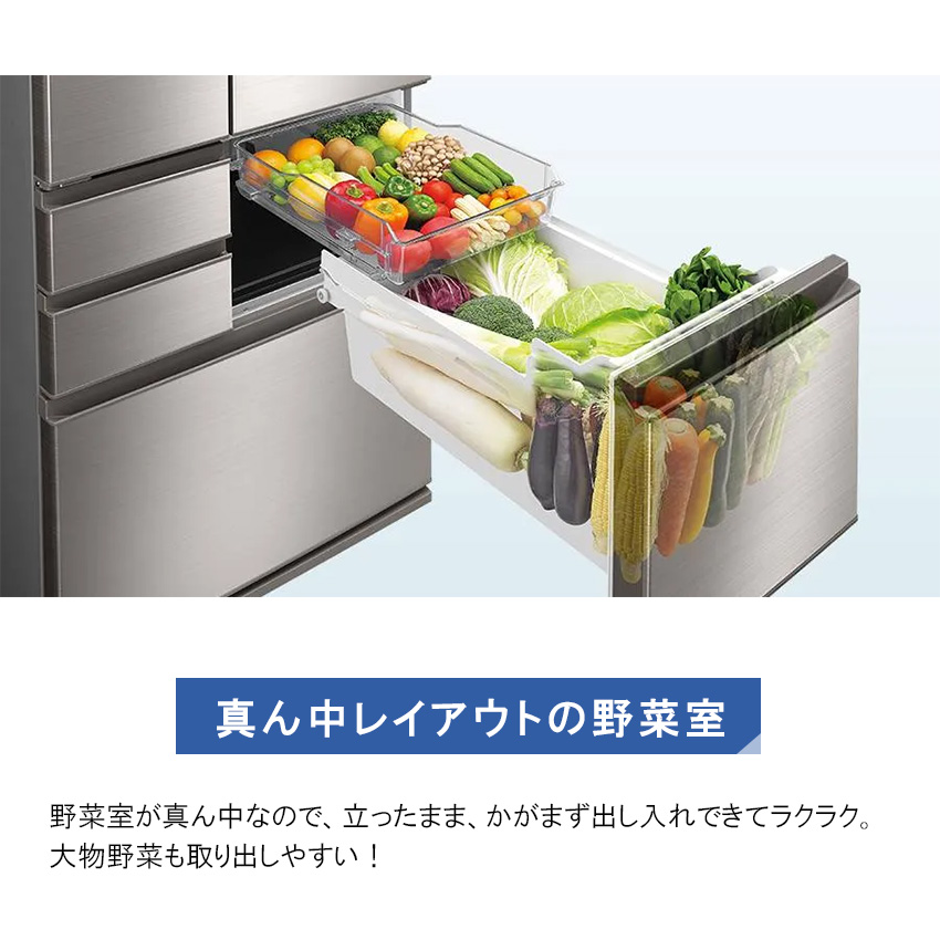 SHARP（シャープ） 冷蔵庫 502L SHARP 冷蔵庫 大型 大容量 冷凍室 右