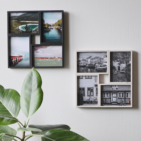 フォトフレーム 4枚 多面 壁掛け 卓上 写真立て （ フォトスタンド