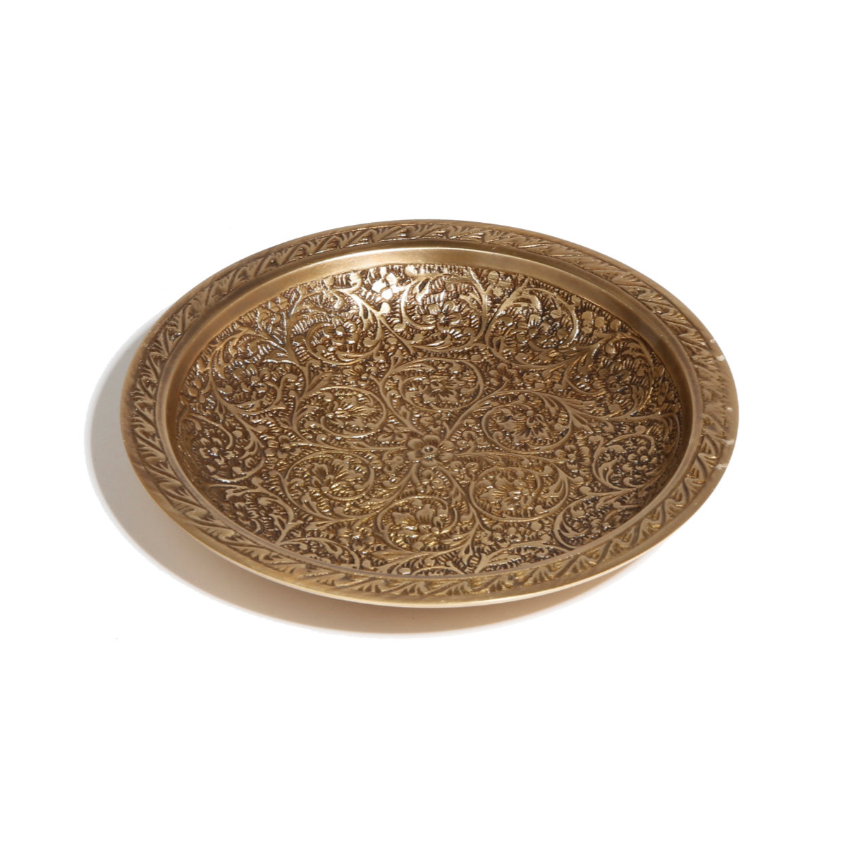 アクセサリートレー ブラスラウンドプレート （ 小物入れ トレー