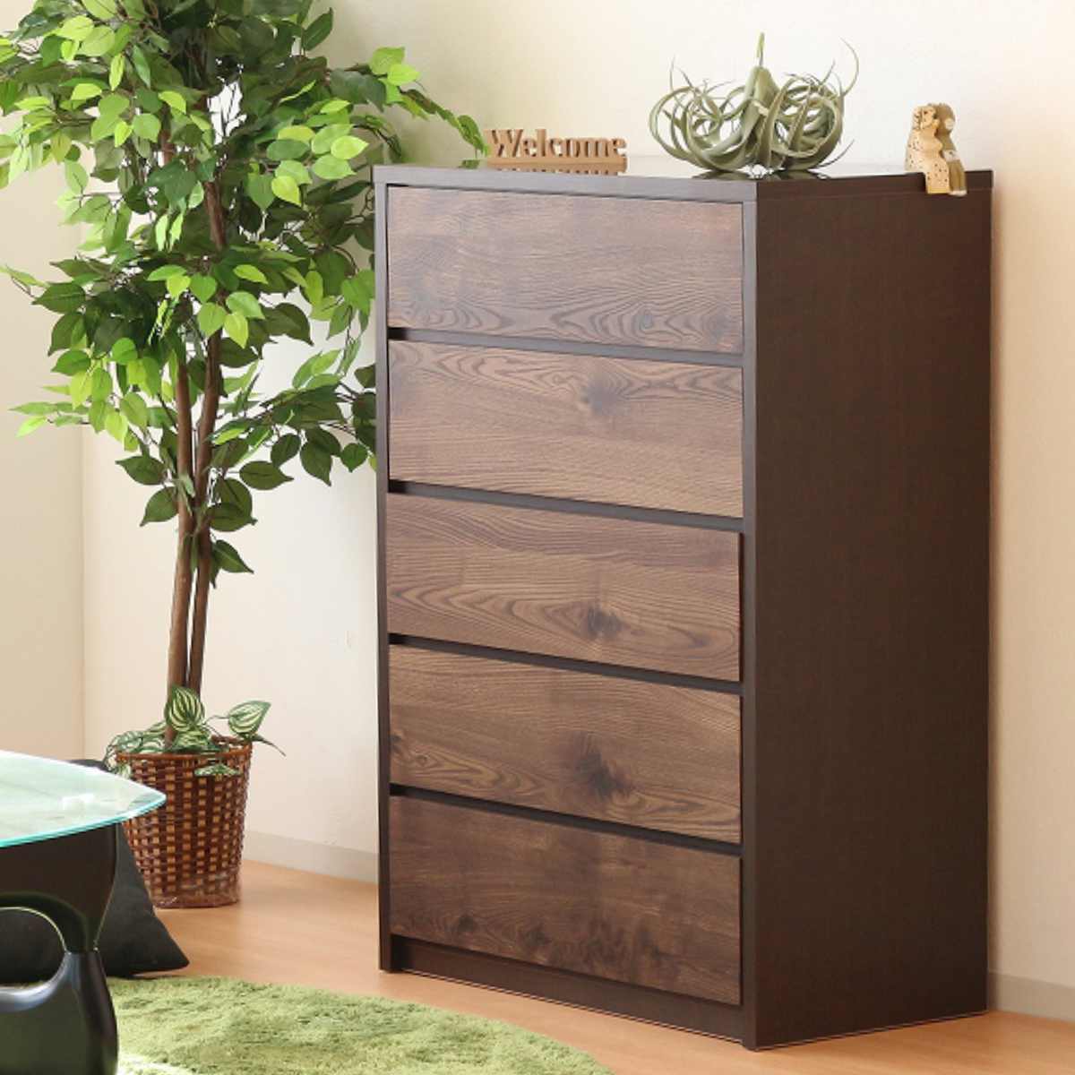 茶棚木製収納アンティーク家具 中型 引き出し付き京都引き取り限定