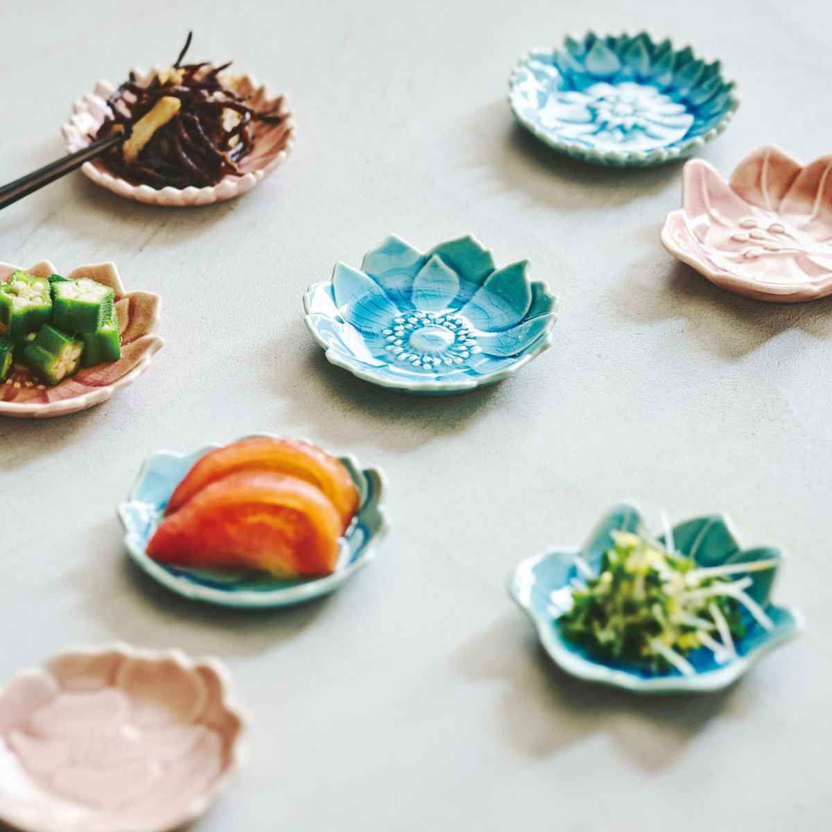 古い素焼豆皿7枚