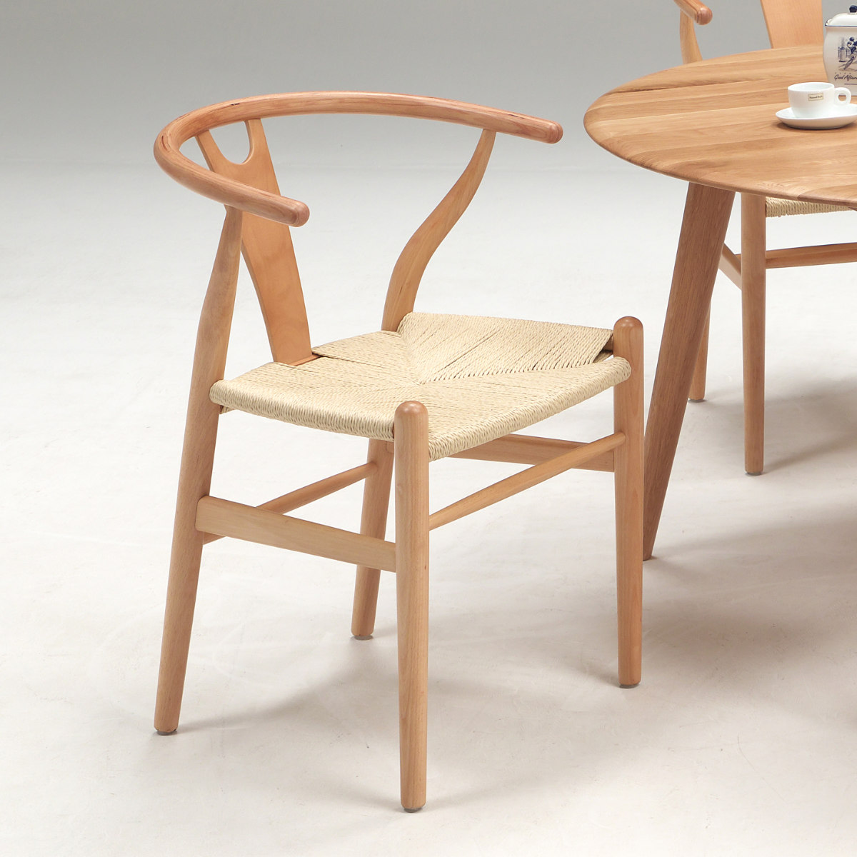 ダイニングチェア 座面高45cm ペーパーコード （ 開梱設置 無垢材 天然