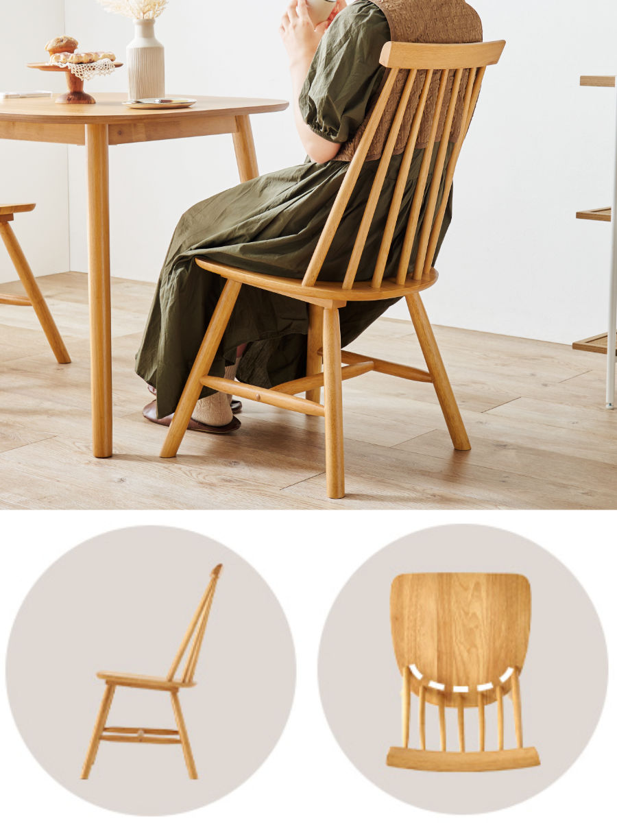 HAGiHARA（萩原） ダイニングチェア 同色2脚セット 座面高42cm