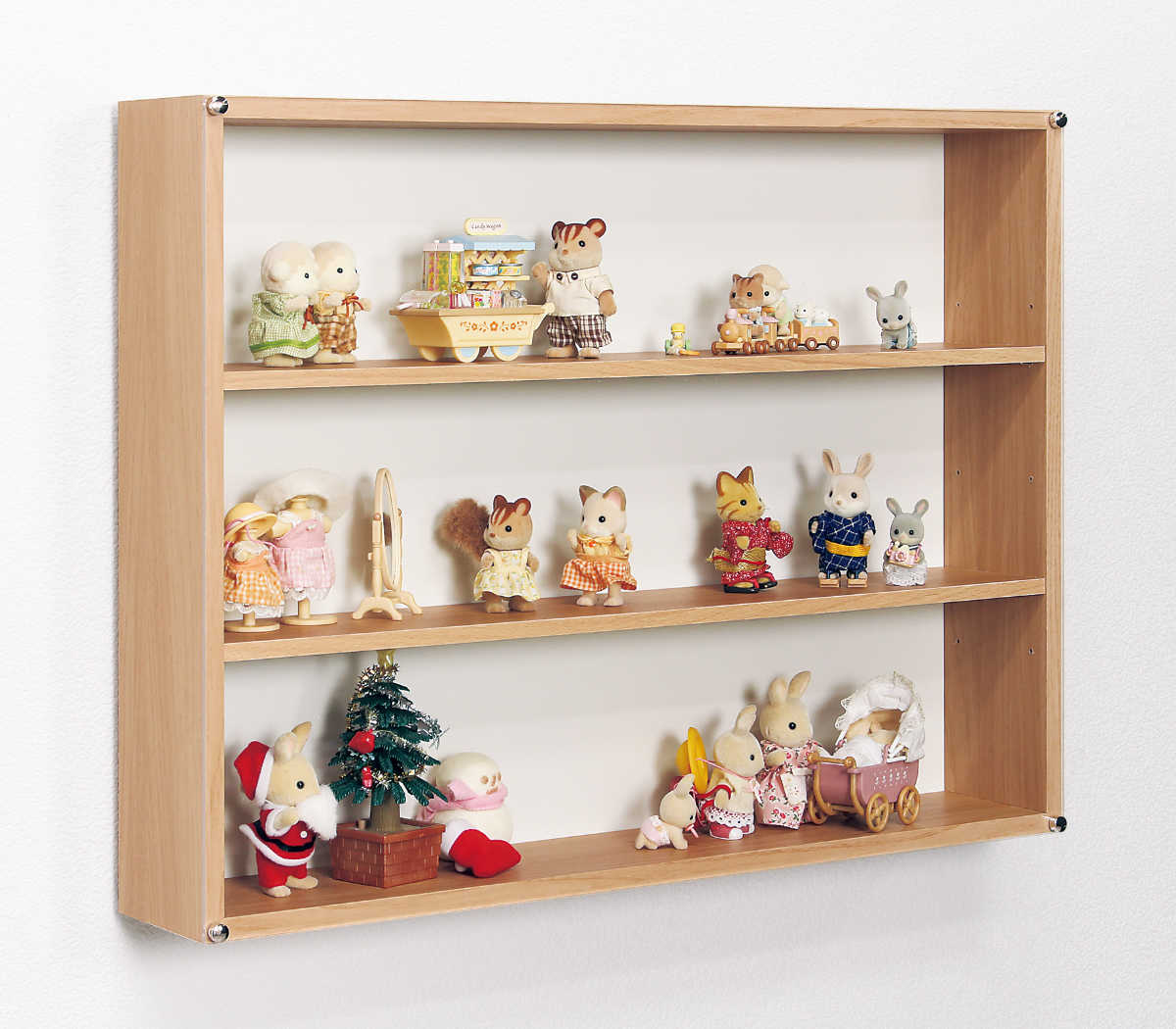 コレクションケース 60×45cm 置き掛け両用 3段 フィギュア L404