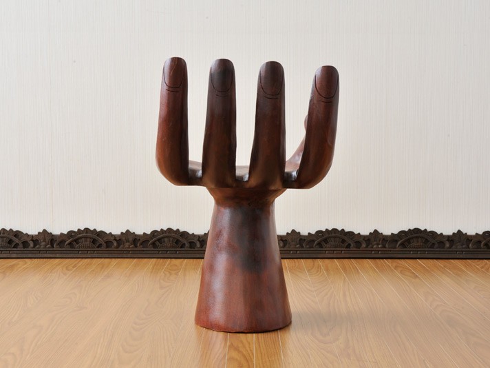 ハンドチェア 仏手 木製 おしゃれ アジアン家具 アジアン雑貨 バリ