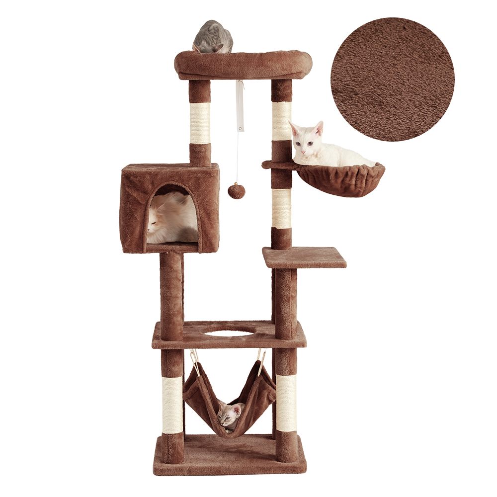 AIFY キャットタワー Aタイプ 大型猫用 猫タワー 省スペース 据え置き