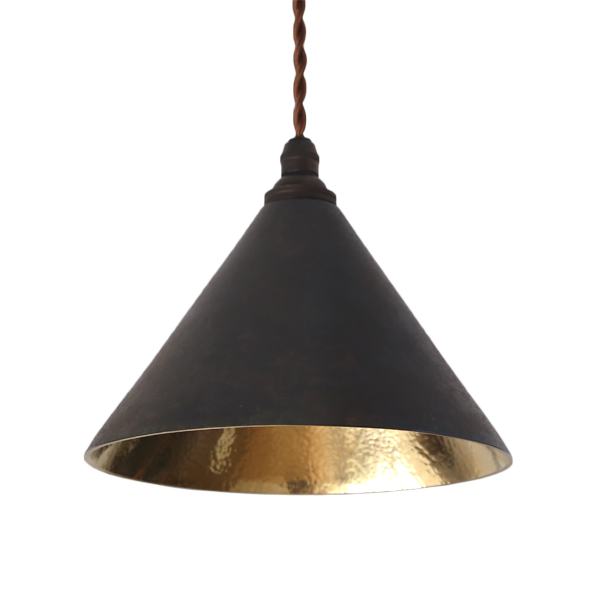 FUTAGAMI（フタガミ） ペンダントランプ 円錐 鍛金 黒ムラ ペンダント