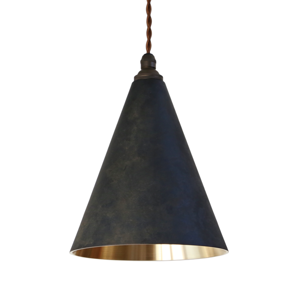 FUTAGAMI（フタガミ） ペンダントランプ 円錐 長 黒ムラ ペンダント