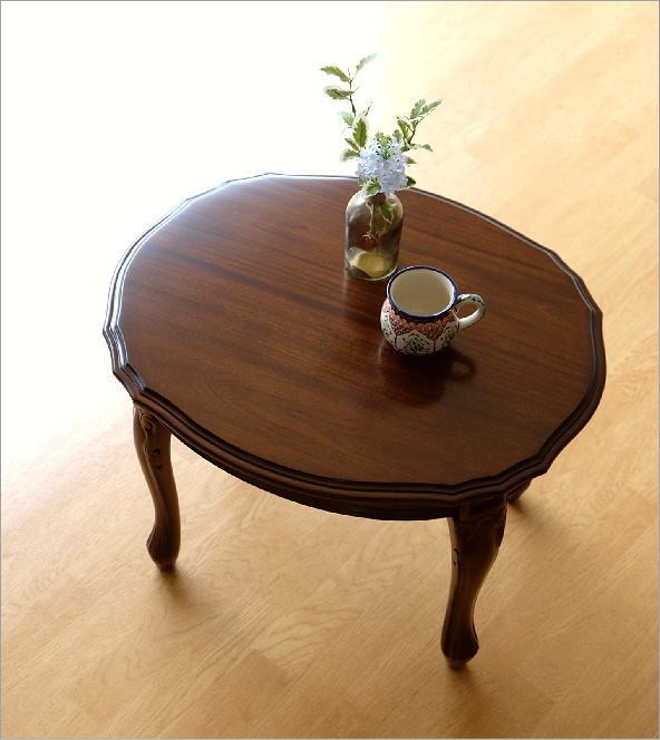 マルニ木工 サイドテーブル カフェテーブル 昭和レトロ 猫足① マルニ