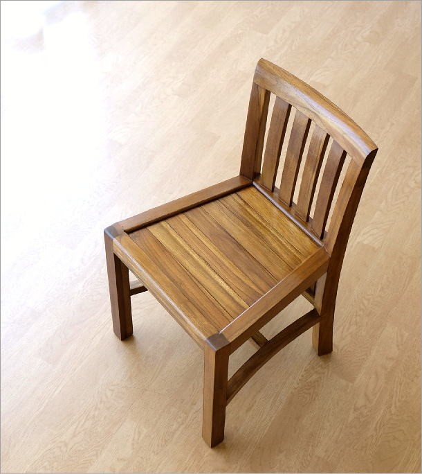 ダイニングチェア おしゃれ 木製 チーク 無垢 天然木 デスクチェア