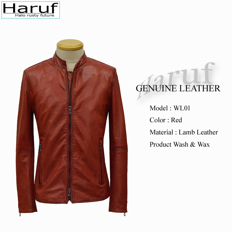 Haruf（ハルフ） 革ジャン レザージャケット ライダースジャケット