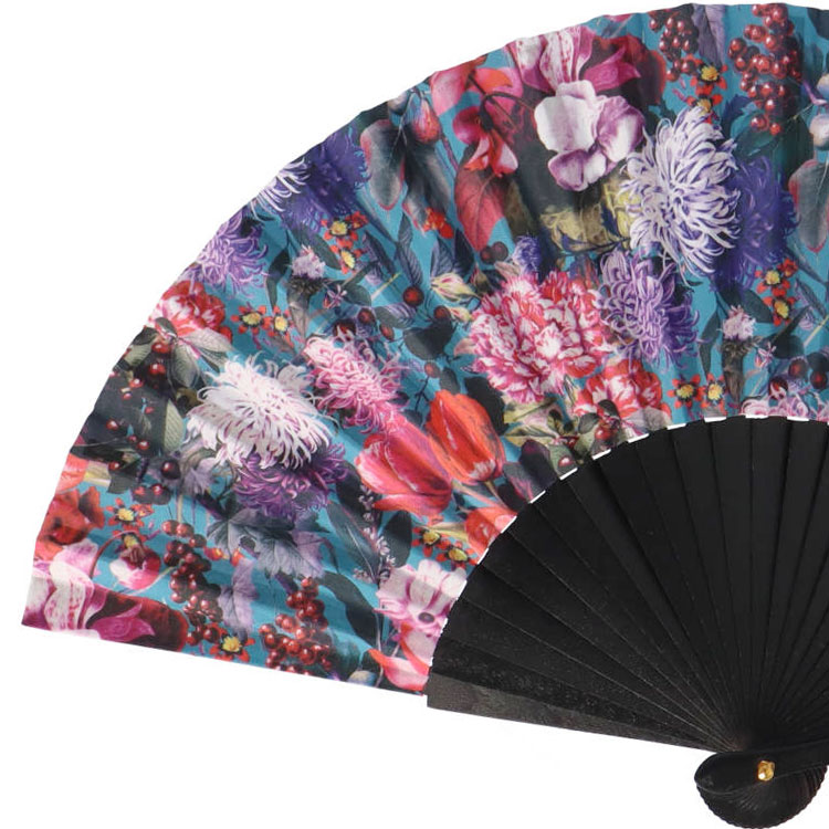 扇子 木 CEDON 花柄 Flower Bouquet レディース 高級 映える扇子