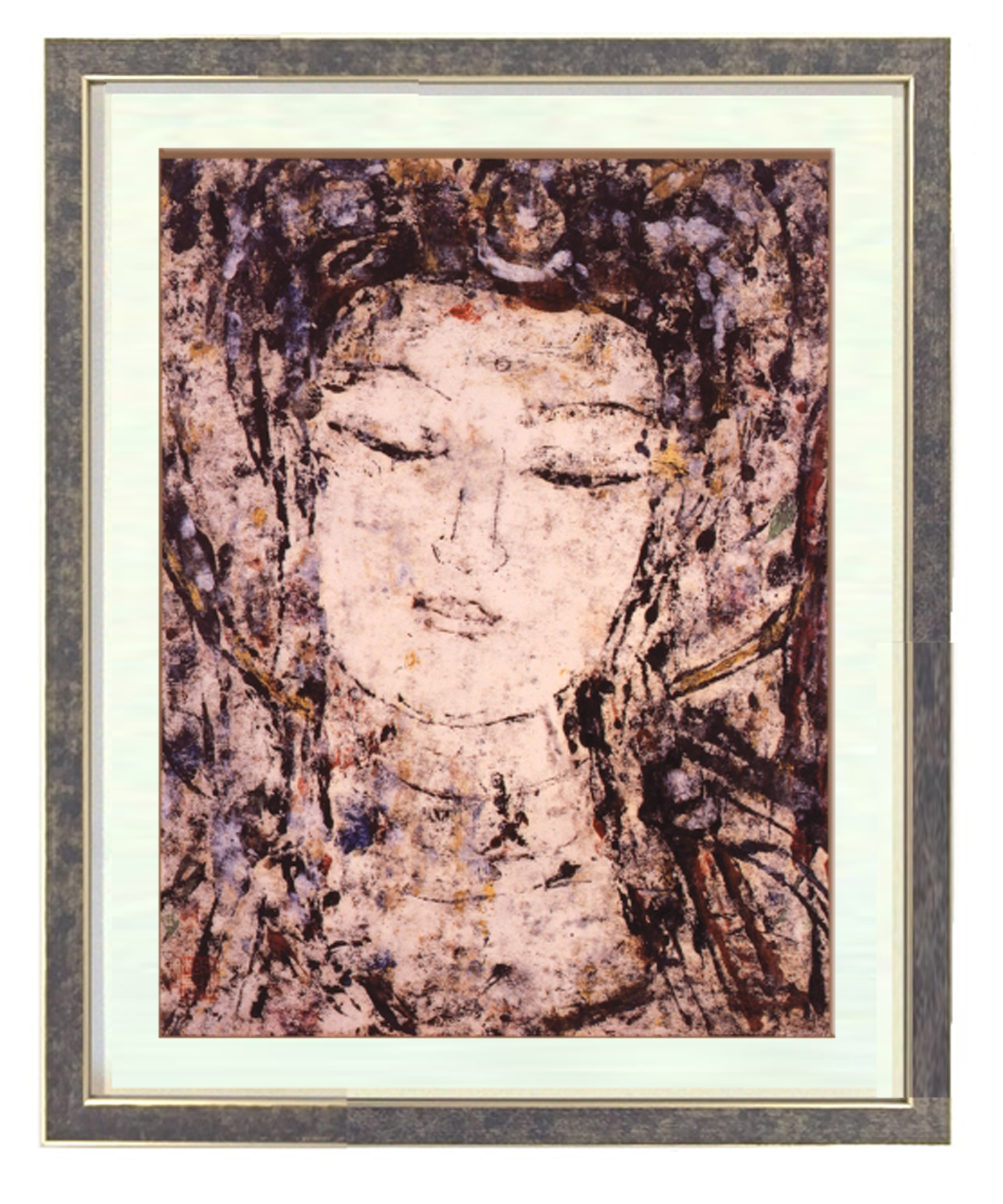 観音様 開運絵画 額装 飾り 壁掛け リビング 玄関 寝室 贈答 商売繁盛