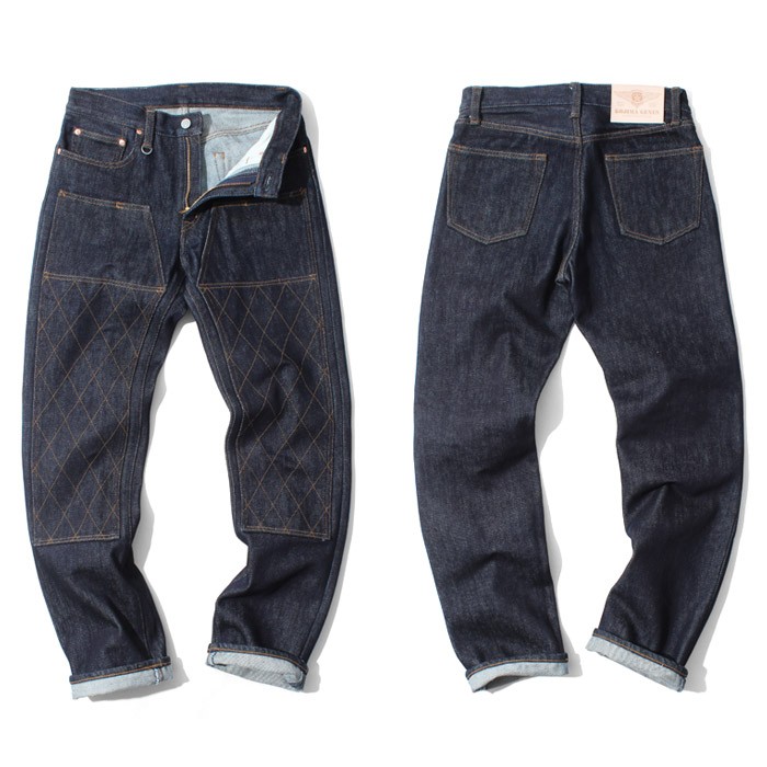 児島ジーンズ 21oz ダブルニー ストレートデニム / 児島ジーンズ