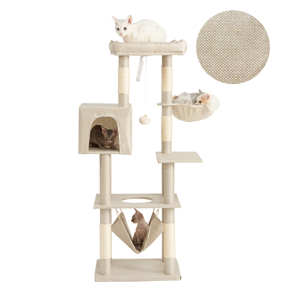 AIFY キャットタワー Aタイプ 大型猫用 猫タワー 省スペース 据え置き