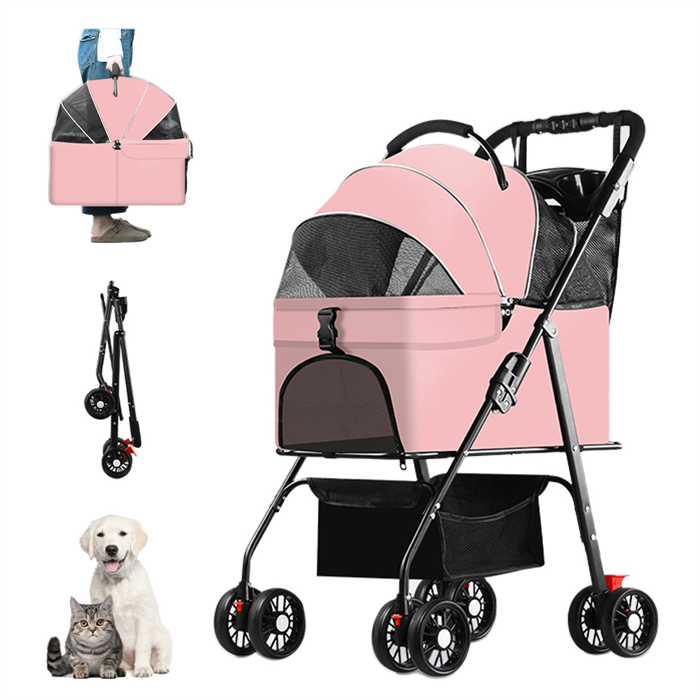 ペットカート（色：ピンク系）｜猫用品｜ペット用品、生き物 おすすめ