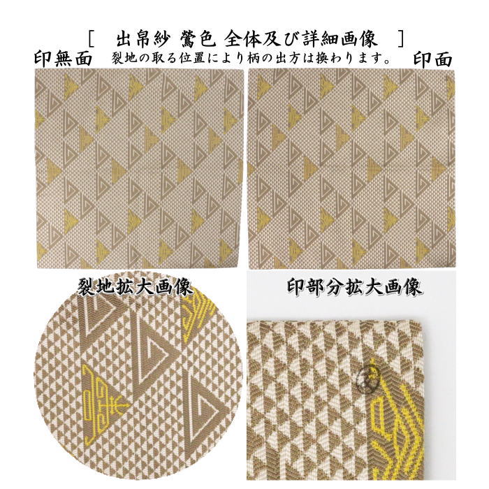 茶道具 出帛紗 干支 巳 干支出帛紗 唐物帛紗 紹巴織り 正絹 鱗寿紹巴