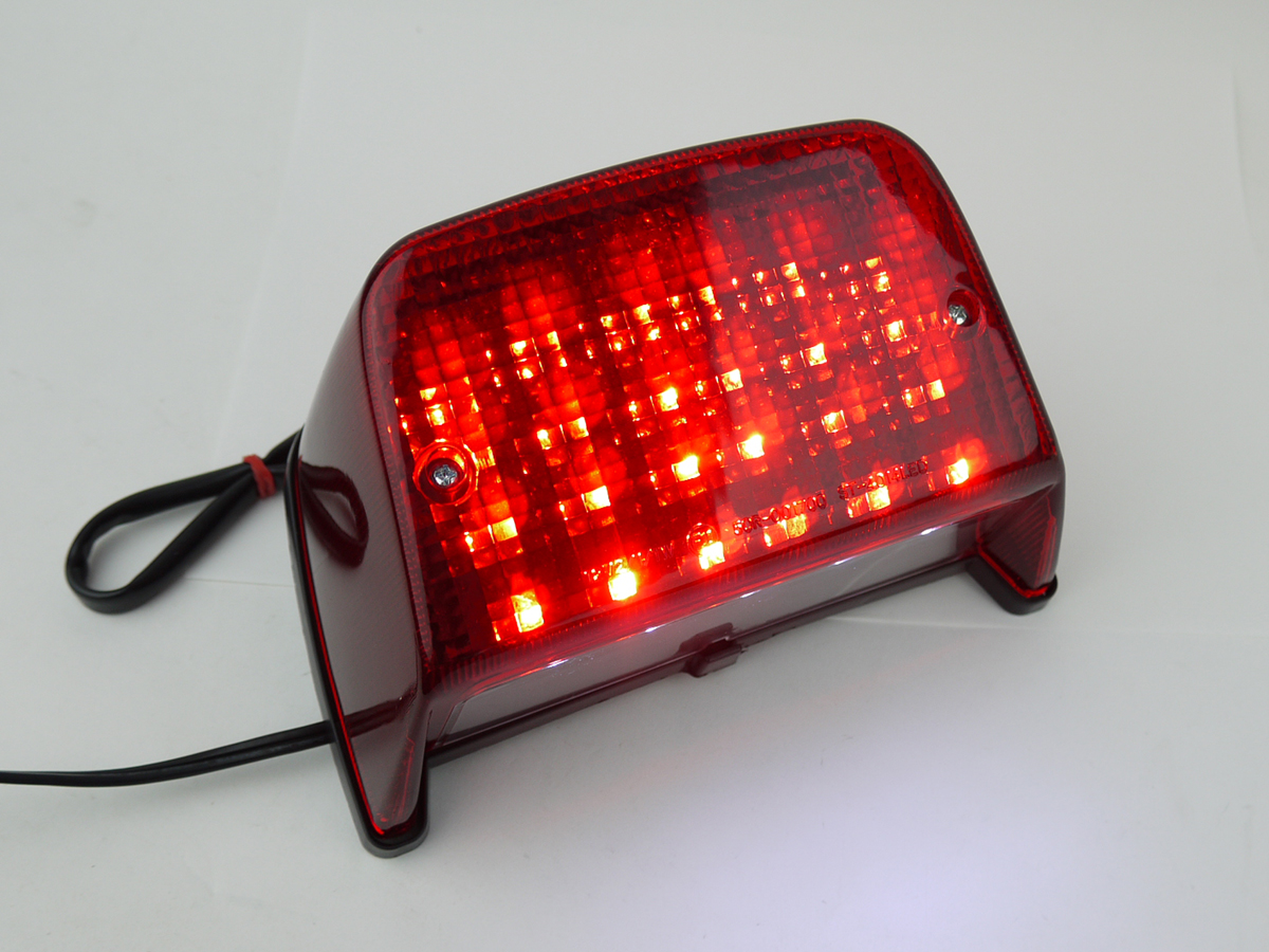 ゼファー400用 LEDテールランプレッドレンズ 89-95 ポン付けLEDテール