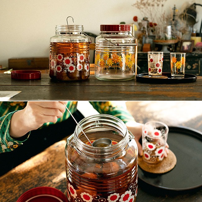 ADERIA アデリアレトロ 貯蔵びん 1L 1000ml 日本製 レトロ 昭和 昭和