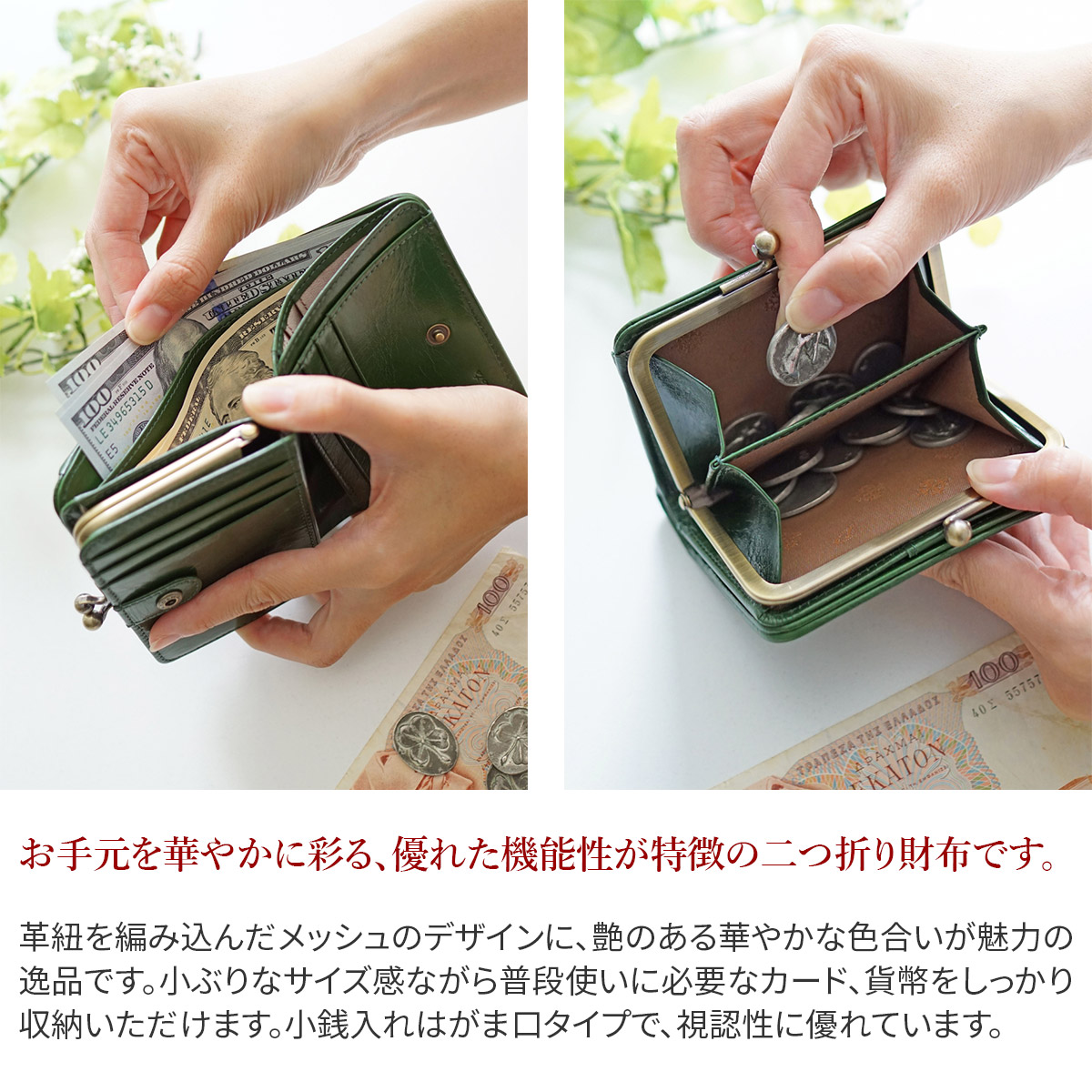 Dakota（ダコタ） アロマティコ 小銭入れ付き二つ折り財布 0030820