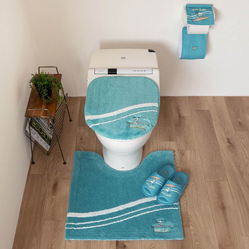 SNOOPY（スヌーピー） トイレマットセット 4点 約58×60cm トイレマット