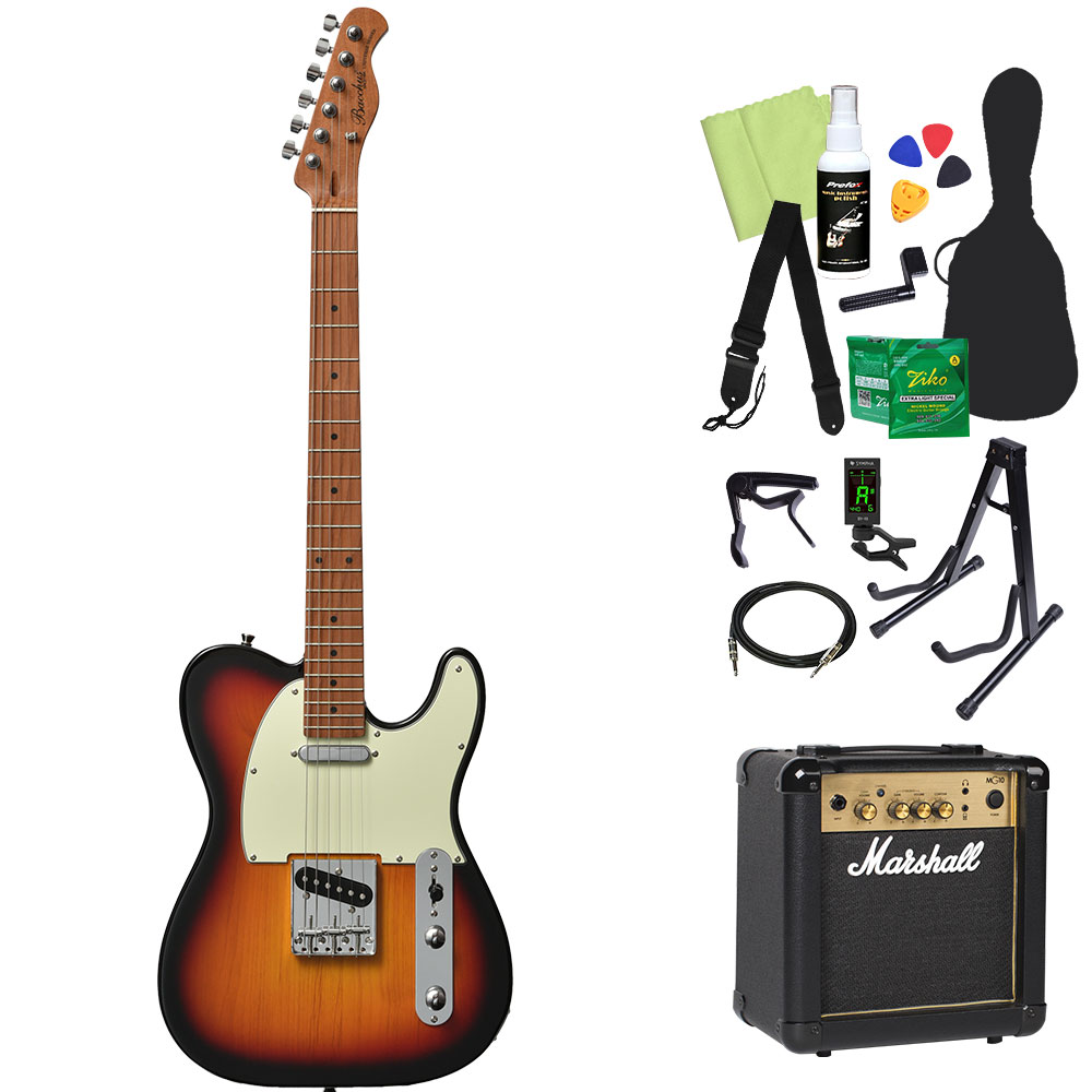 Bacchus（バッカス） BTE-1-RSM/M エレキギター初心者14点セット