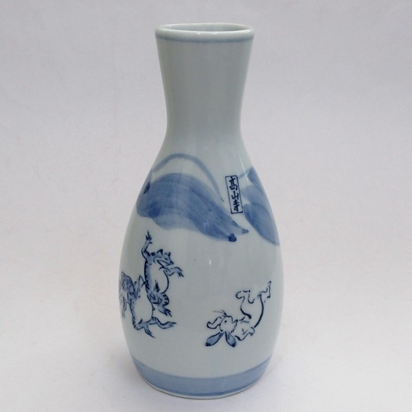 徳利 2合徳利 鳥獣戯画 酒器 陶器 日本酒 おしゃれ 業務用 美濃焼