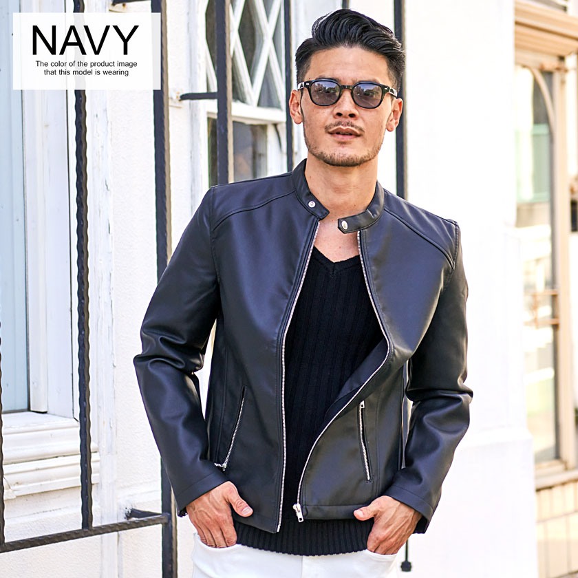 Vicci（ビッチ） ライダースジャケット メンズ 50代 革ジャン レザー