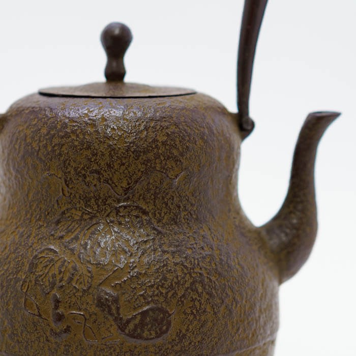 11079 佐藤勝久作 線文 鉄瓶 煎茶道具