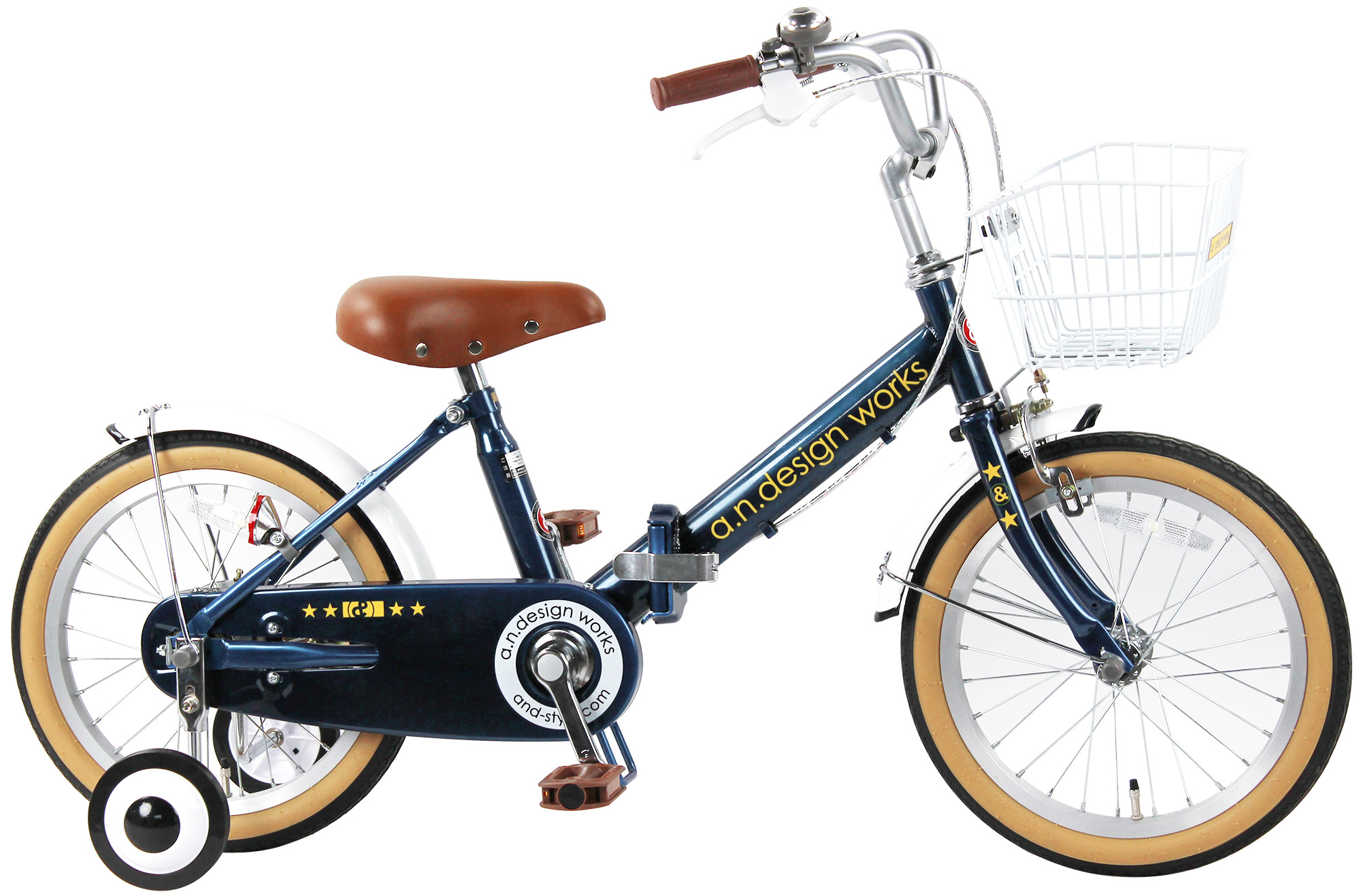 a.n.design-works 子供用 折りたたみ自転車 16インチ 本体 女の子