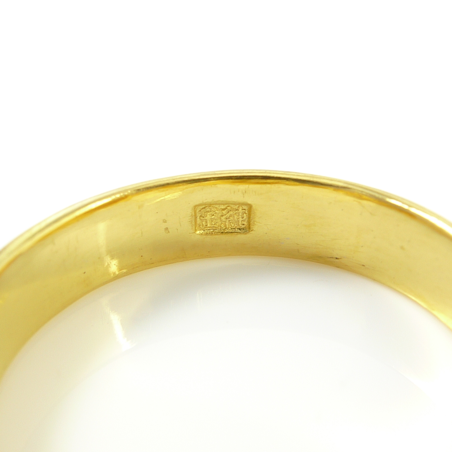 TRIDEA JEWELRY（トライディアジュエリー） K24 純金 甲丸 幅4mm 7g 金